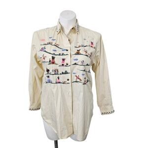 Vintage Cambridge Dry Goods Button Up Shirt - Size M / 10